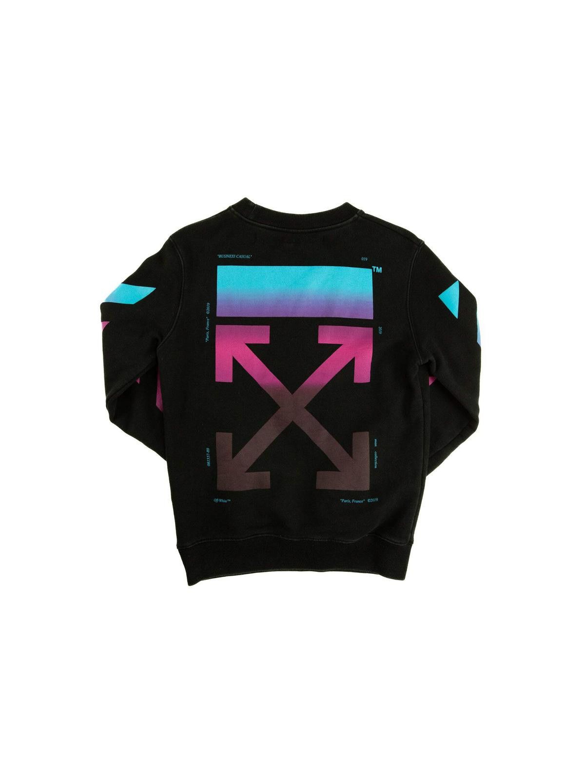 Off-White Mens Gradient Arrows Black Sweatshirt