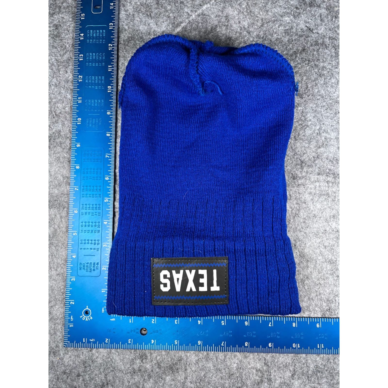 Vintage Texas Knit Beanie Toque Unisex One Size Blue Lightweight Ski Casual Size ONE SIZE - 5 Thumbnail