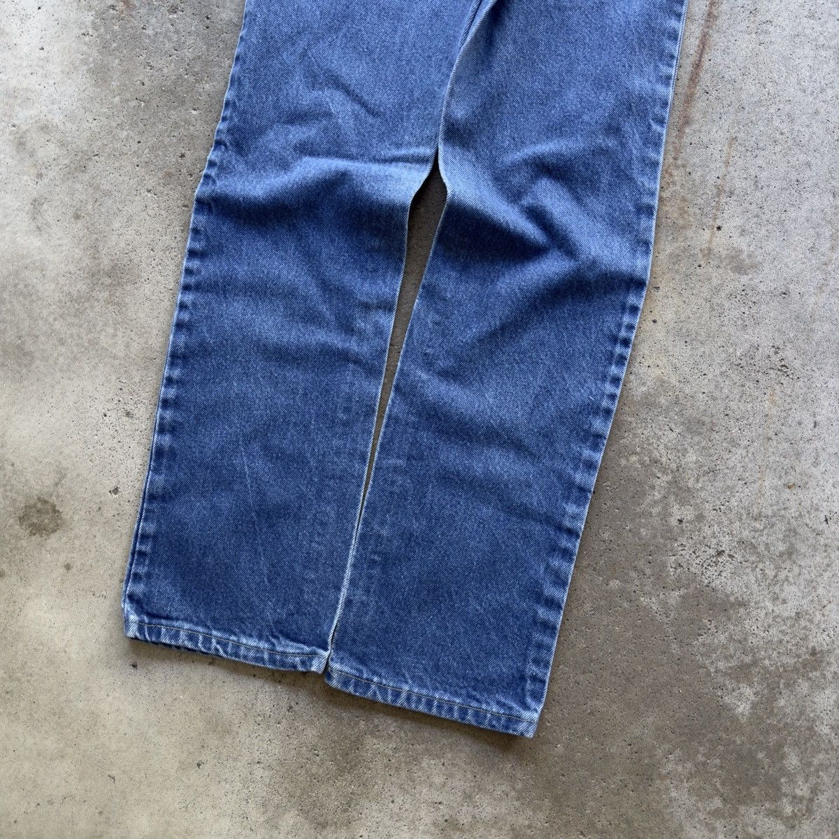 Vintage 80s Faded Lee Riders Dark Wash Jeans Western ERD Grunge Size US 27 - 8 Thumbnail