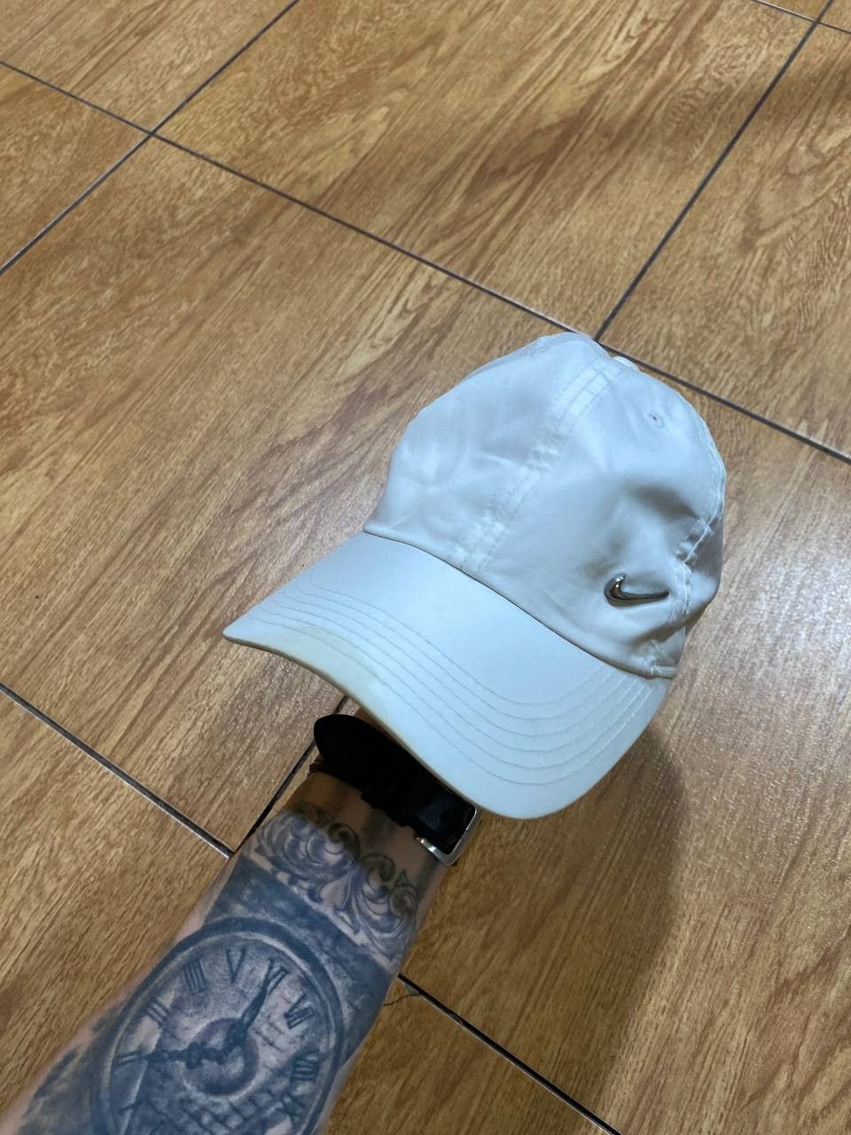 Nike Hats Vintage white Cap Y2K Nike metal logo streetwear Size ONE SIZE - 6 Thumbnail