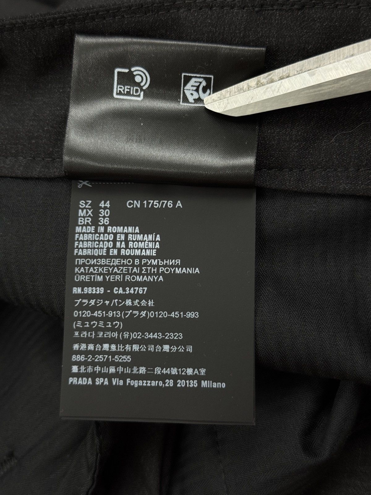Prada NWT PRADA GRAY WOOL PANTS PRADA LOGO Size US 30 / EU 46 - 12 Thumbnail