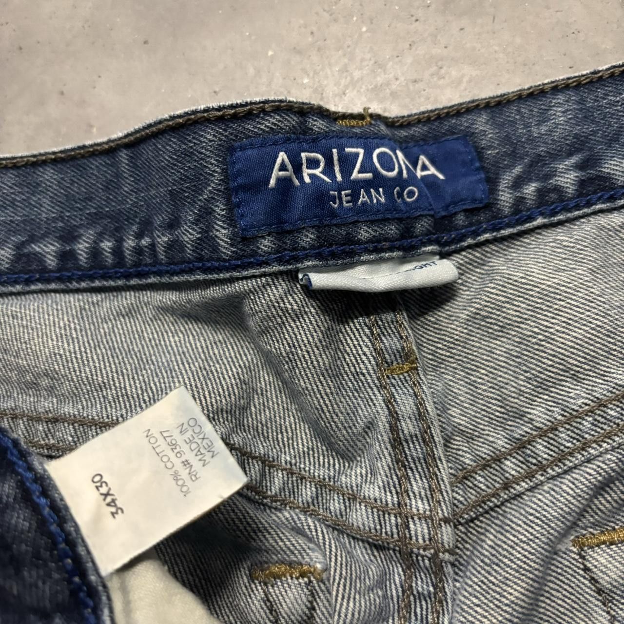 Japanese Brand × Vintage Crazy Vintage Y2K/2000s Grunge Dark Wash Distressed Denim Jeans! Size US 34 / EU 50 - 7 Thumbnail