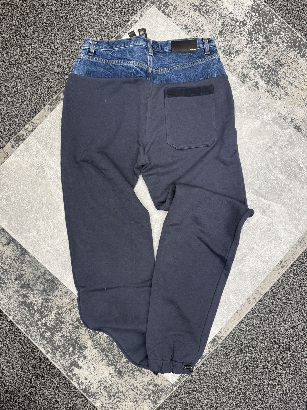 Amiri Hybrid Sweatpants Dark Vein / Navy. BNWT. Size W29 Size 29" - 3 Thumbnail