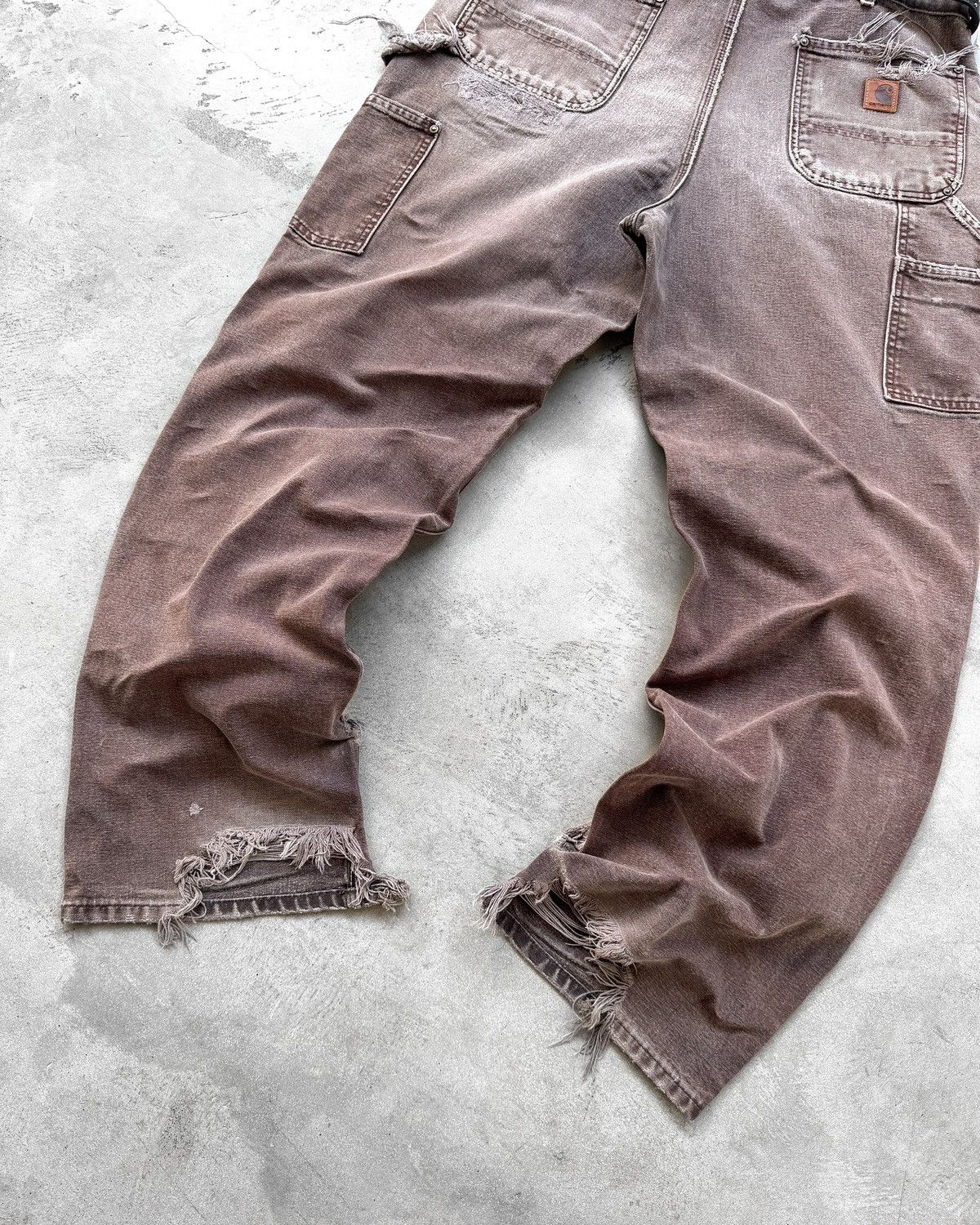 Carhartt Thrashed Vintage Carhartt Double Knee Carpenter Pants B136 Size US 36 / EU 52 - 9 Thumbnail