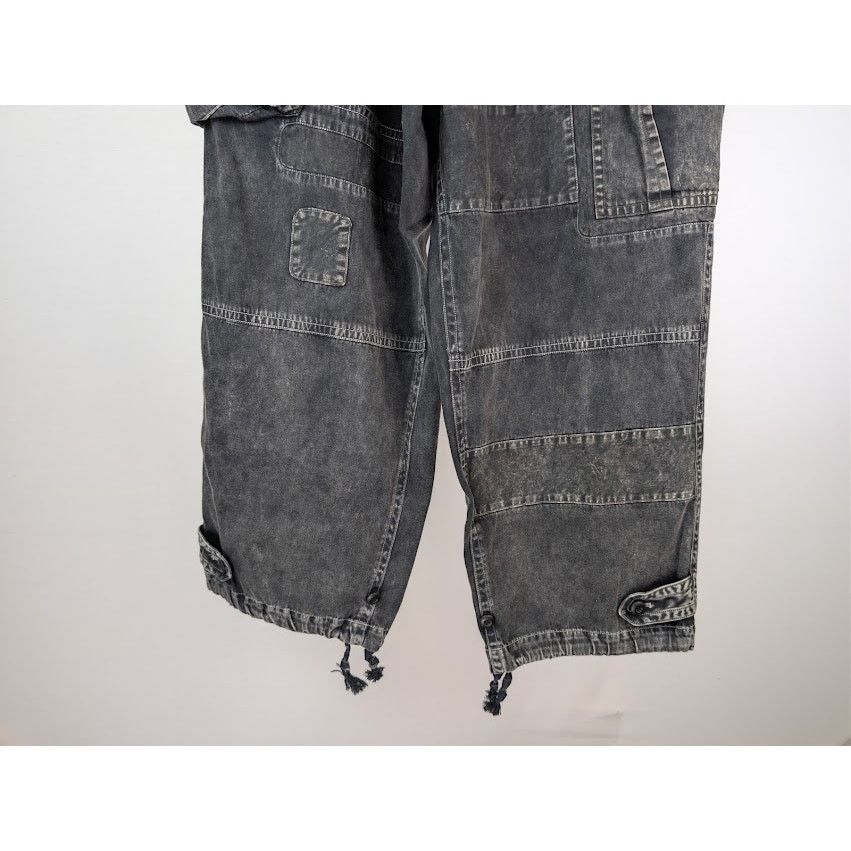 Maison MIHARA YASUHIRO o1rshd1 Repair Cargo Trousers Denim Pants in Black Size US 32 / EU 48 - 4 Thumbnail