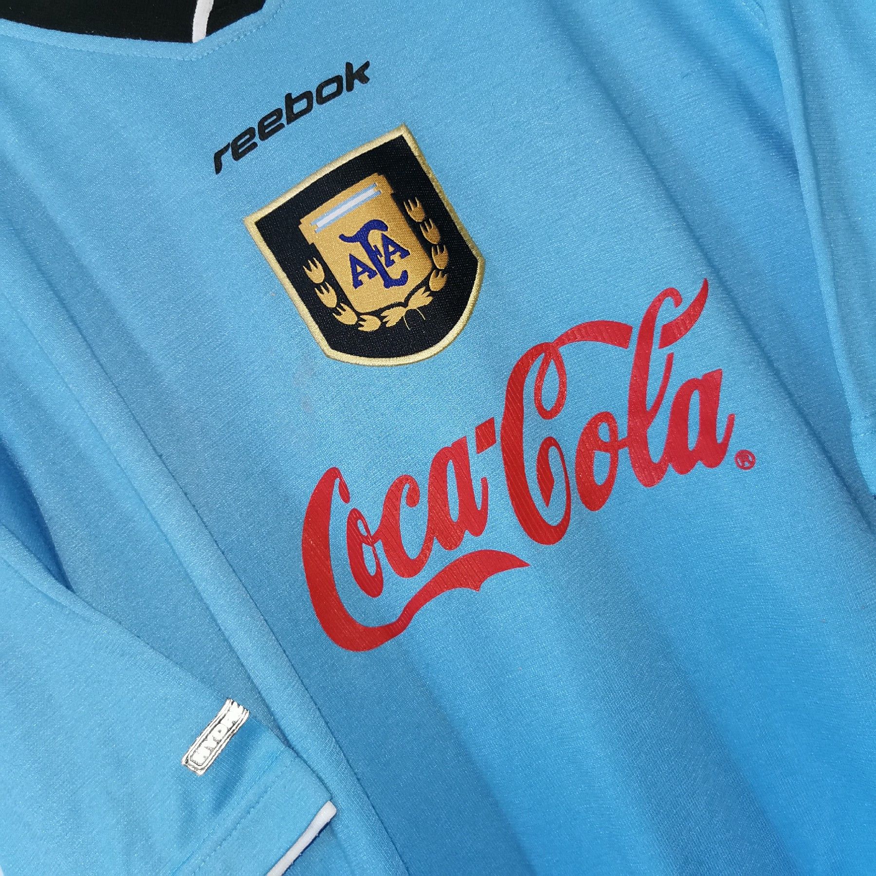 Reebok ARGENTINA WORLD CUP 1999 2000 SPECIAL TRAINING SHIRT JERSEY Size US L / EU 52-54 / 3 - 2 Thumbnail