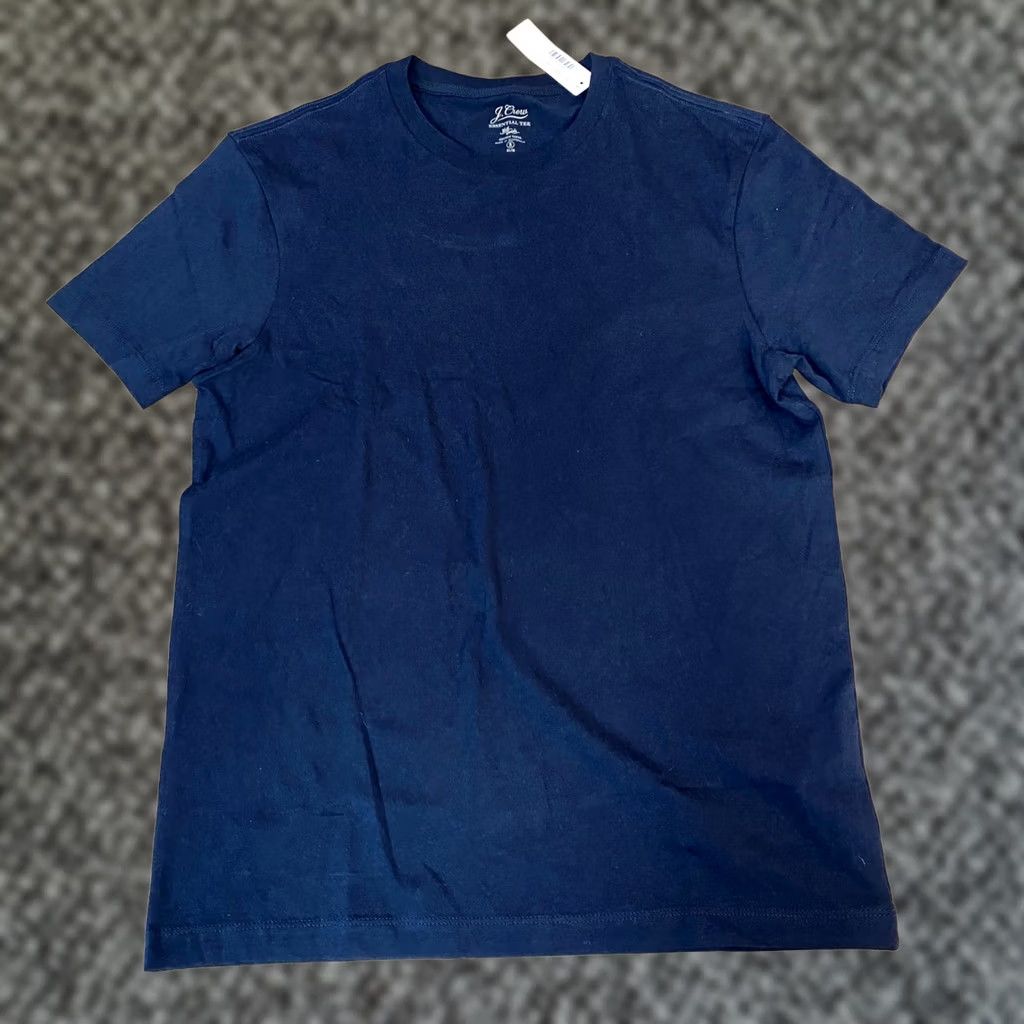 J.Crew J. Crew Essential Slim Fit T Shirt Navy Blue Crew Neck Short Sleeve Mens Size S Cotton Shirt Size US S / EU 44-46 / 1 - 1 Thumbnail