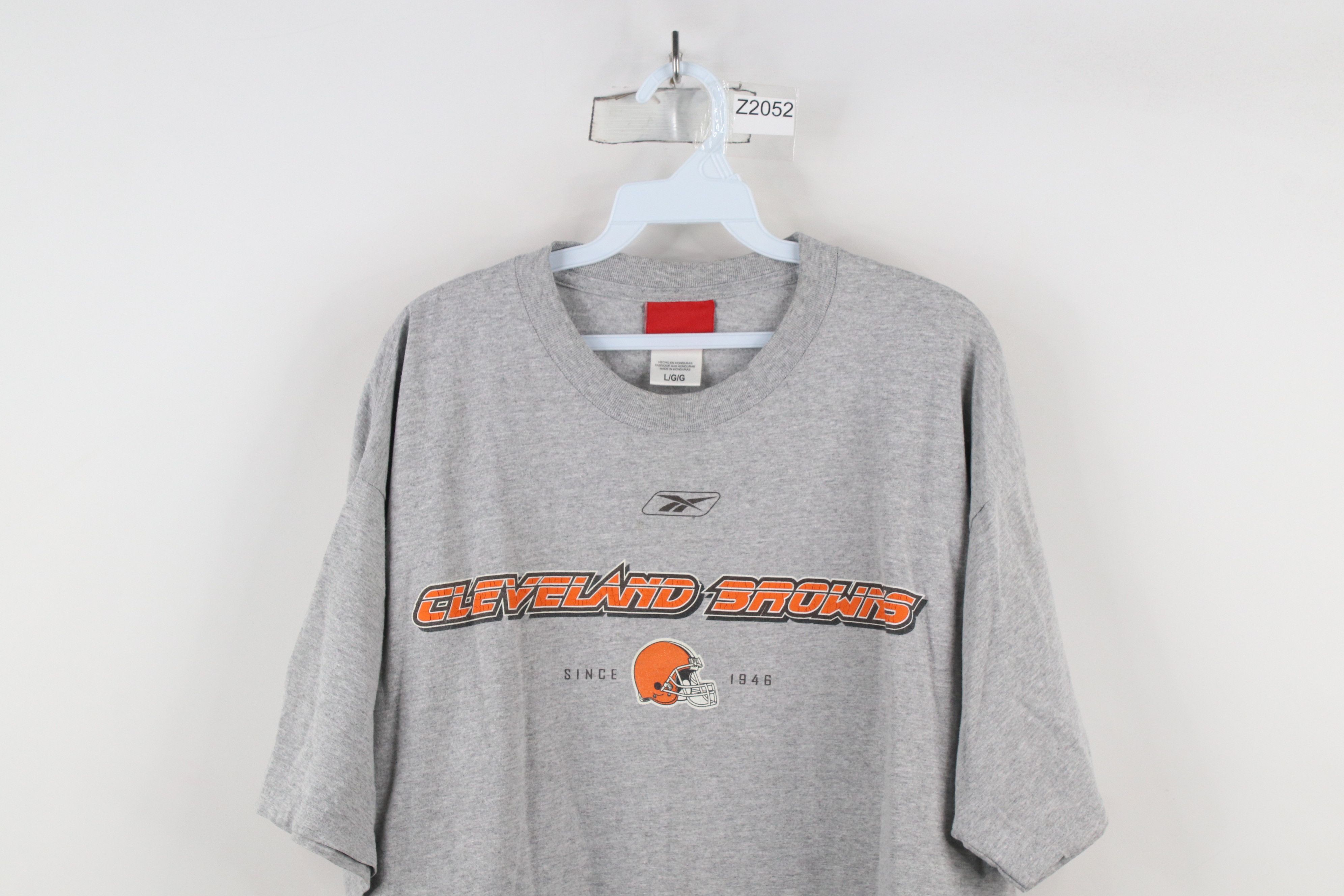 Reebok × Vintage Vintage Reebok Cleveland Football T-Shirt Heather Gray Size US L / EU 52-54 / 3 - 2 Thumbnail