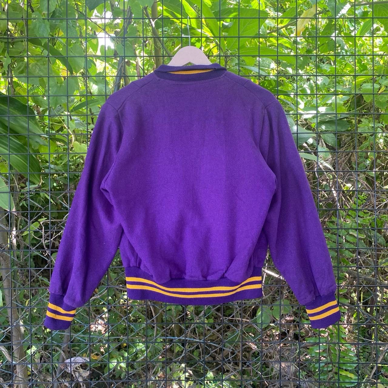 Holloway Vintage Holloway Purple Varsity Jacket Size L / US 10 / IT 46 - 8 Thumbnail