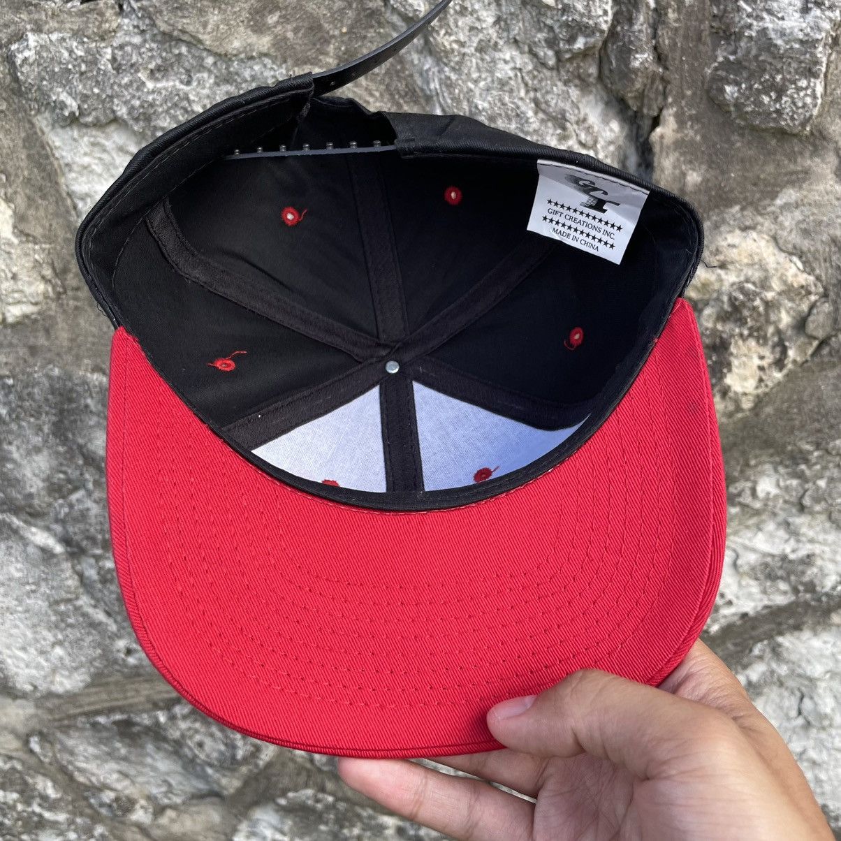 Other Vintage San Francisco Circle Logo Snapback Hat Black Red Size ONE SIZE - 4 Thumbnail