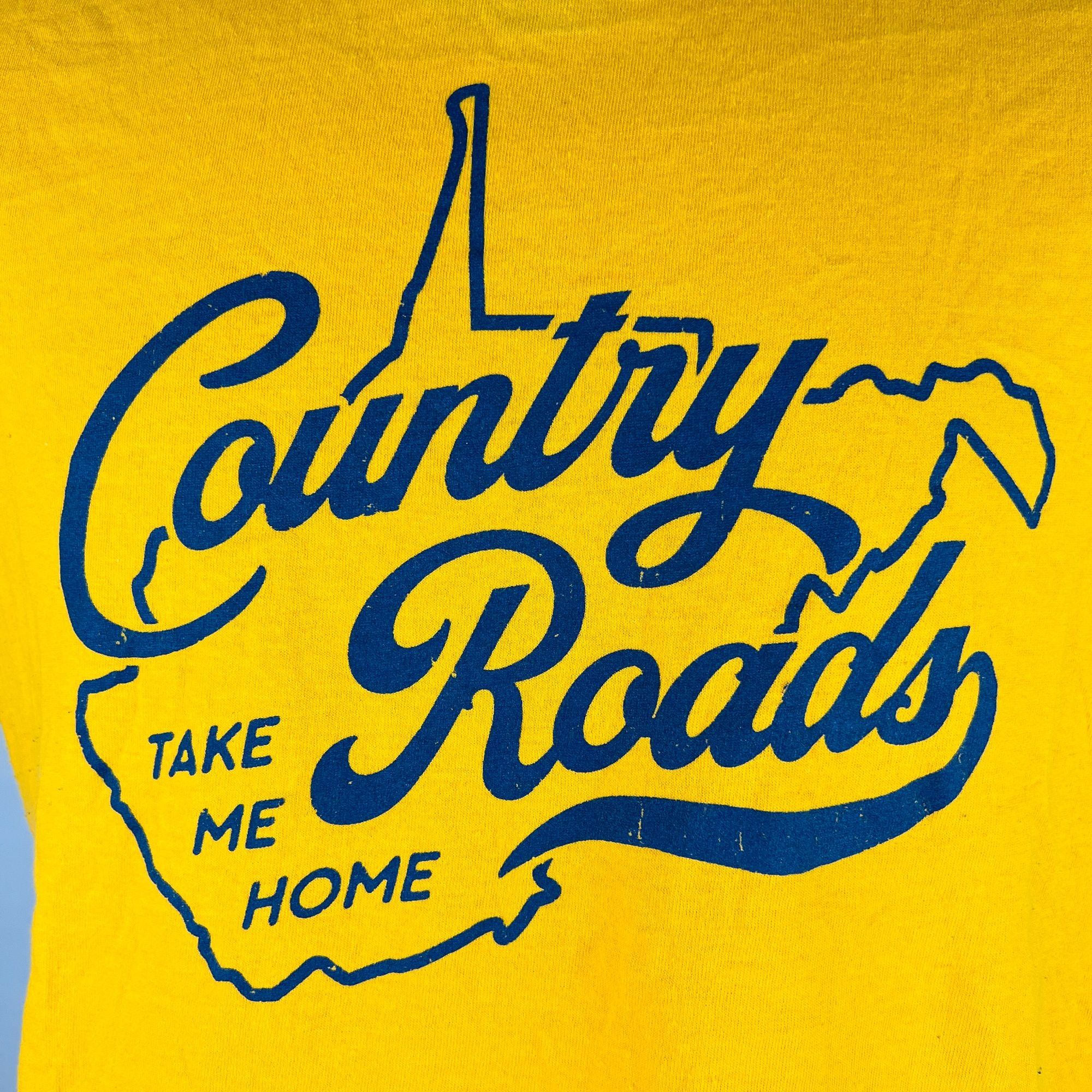Gildan West Virginia Country Roads Take Me Home XL T-Shirt Shirt Size US XL / EU 56 / 4 - 2 Thumbnail