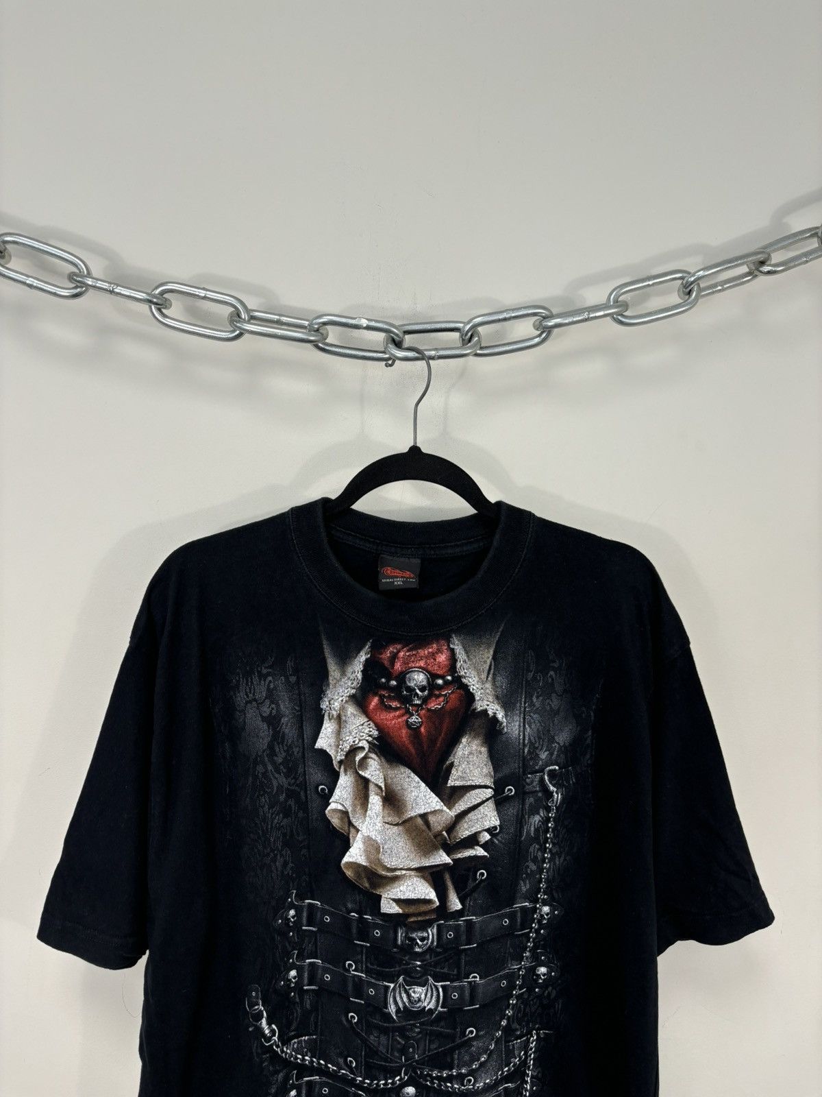 Band Tees Vintage Spiral Y2K Big Logo Death Goth Rock Black Tee Size US XXL / EU 58 / 5 - 4 Thumbnail