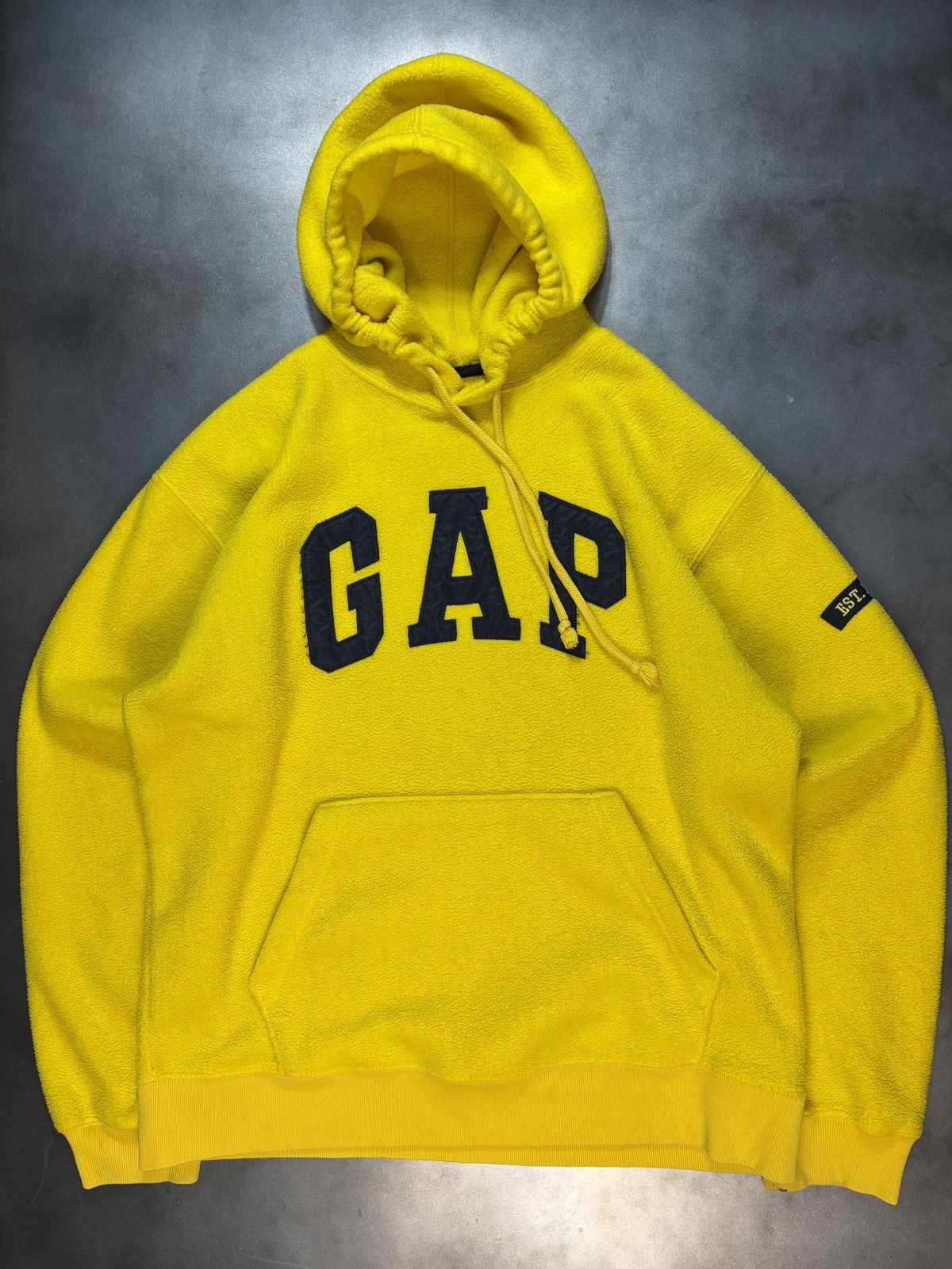 Gap × Vintage Vintage GAP Fleece Hoodie Pullover 1990s 2000s GAP Raglan Size US S / EU 44-46 / 1 - 3 Thumbnail