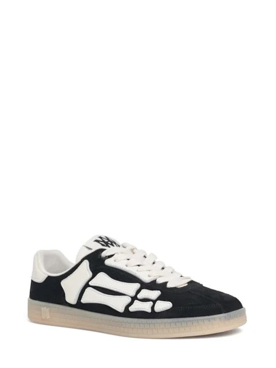 Amiri o1lsvrm0425 Pacific Bones Low Sneakers in Black Size US 13 / EU 46 - 1 Thumbnail