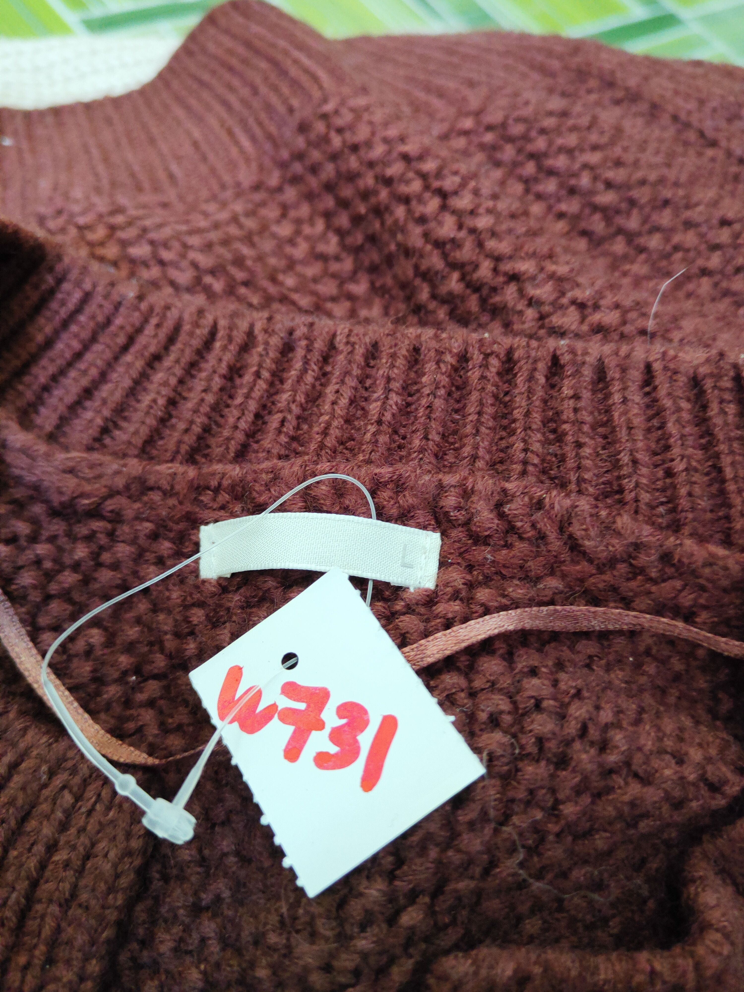 Aran Isles Knitwear × GU × Japanese Brand GU Maroon cable Knitwear Sweatshirts #W731 Size L / US 10 / IT 46 - 11 Thumbnail