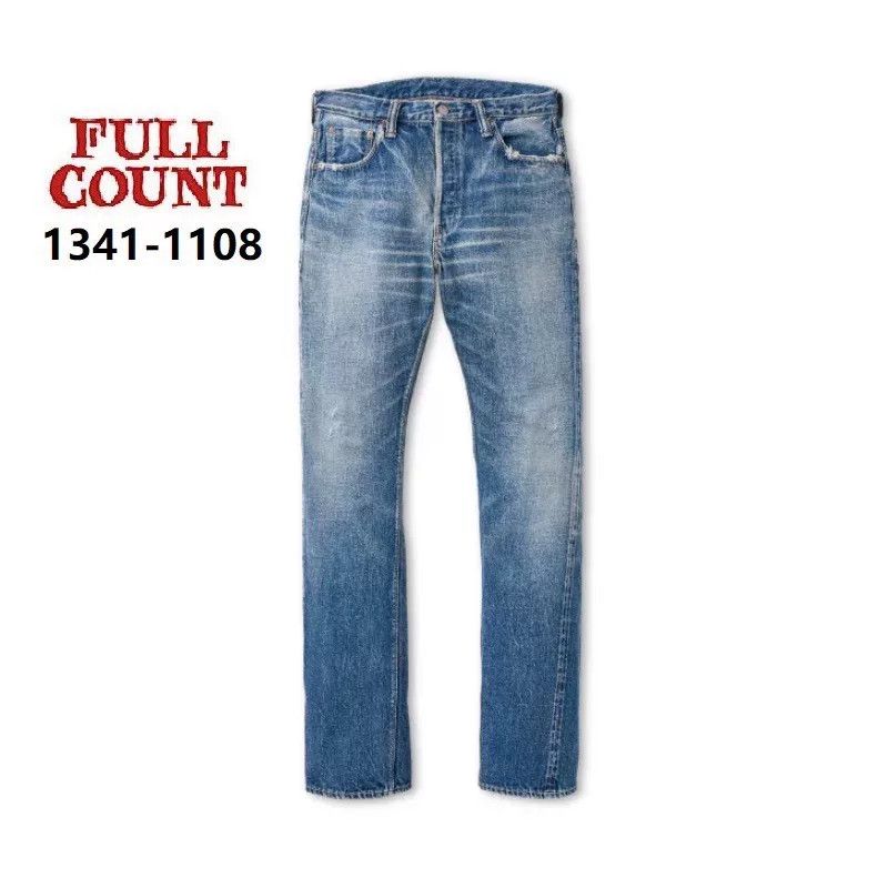 Full Count & Co. FULLCOUNT Washed Vintage Slim Straight Jeans Size US 32 / EU 48 - 1 Thumbnail