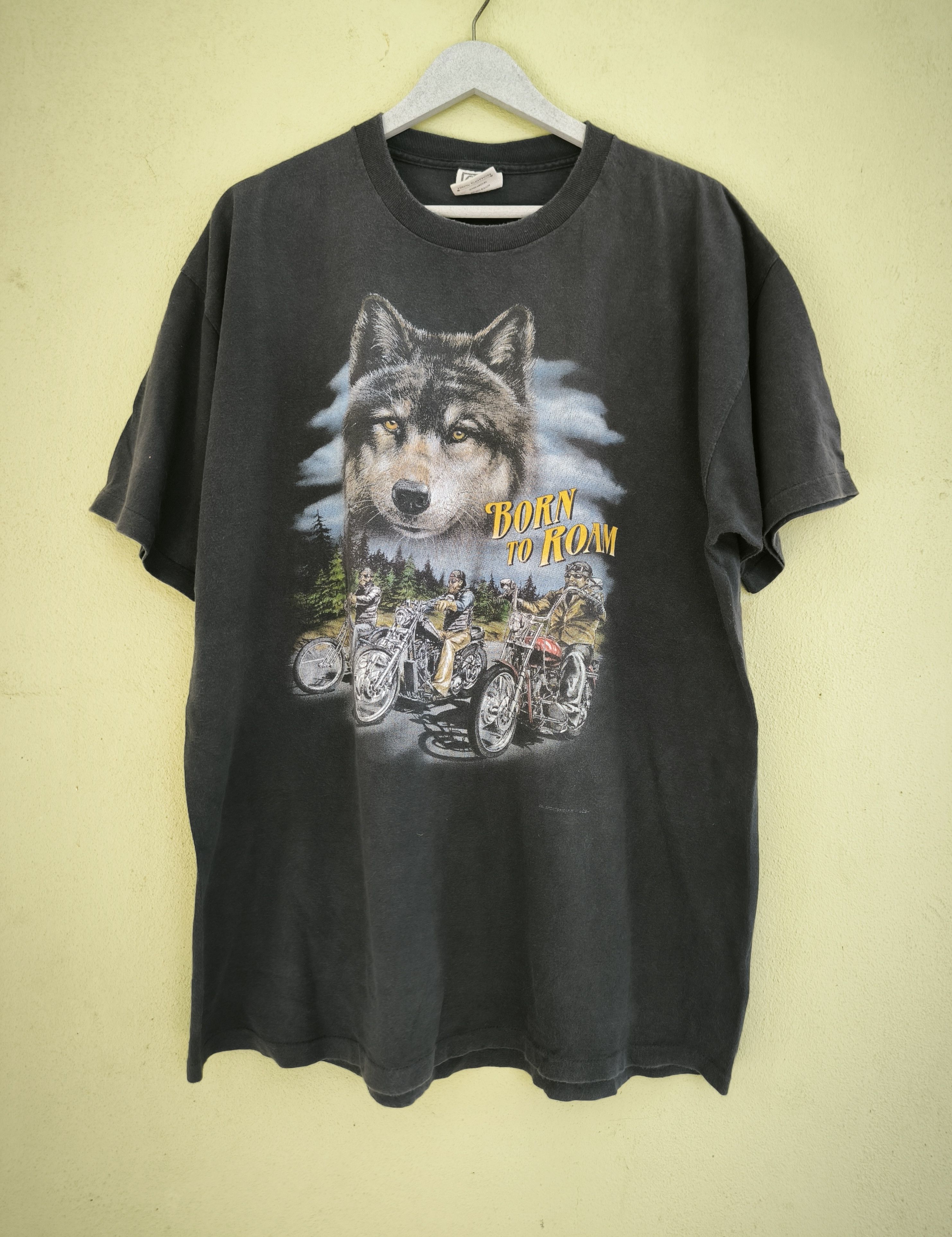 Vintage Vintage 1997 STURGIS "Born To Roam" back hit tee Size US XL / EU 56 / 4 - 5 Thumbnail