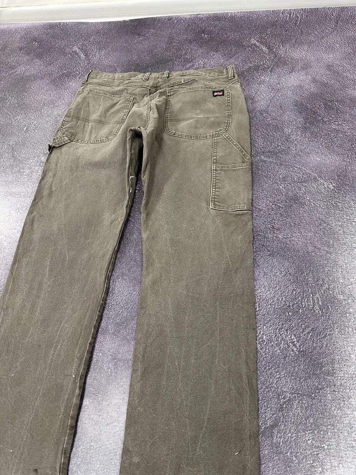 Dickies × Vintage Vintage Dickies Y2K Khaki Painted Work Hype Baggy Pants Size US 36 / EU 52 - 4 Thumbnail