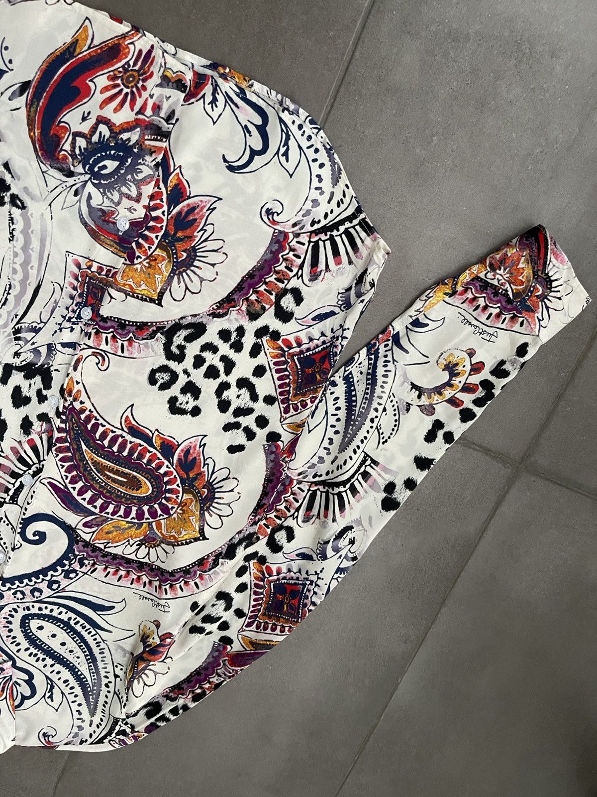 Just Cavalli !DS! AW22 Just Cavalli Paisley Viscose Shirt Size US S / EU 44-46 / 1 - 11 Thumbnail