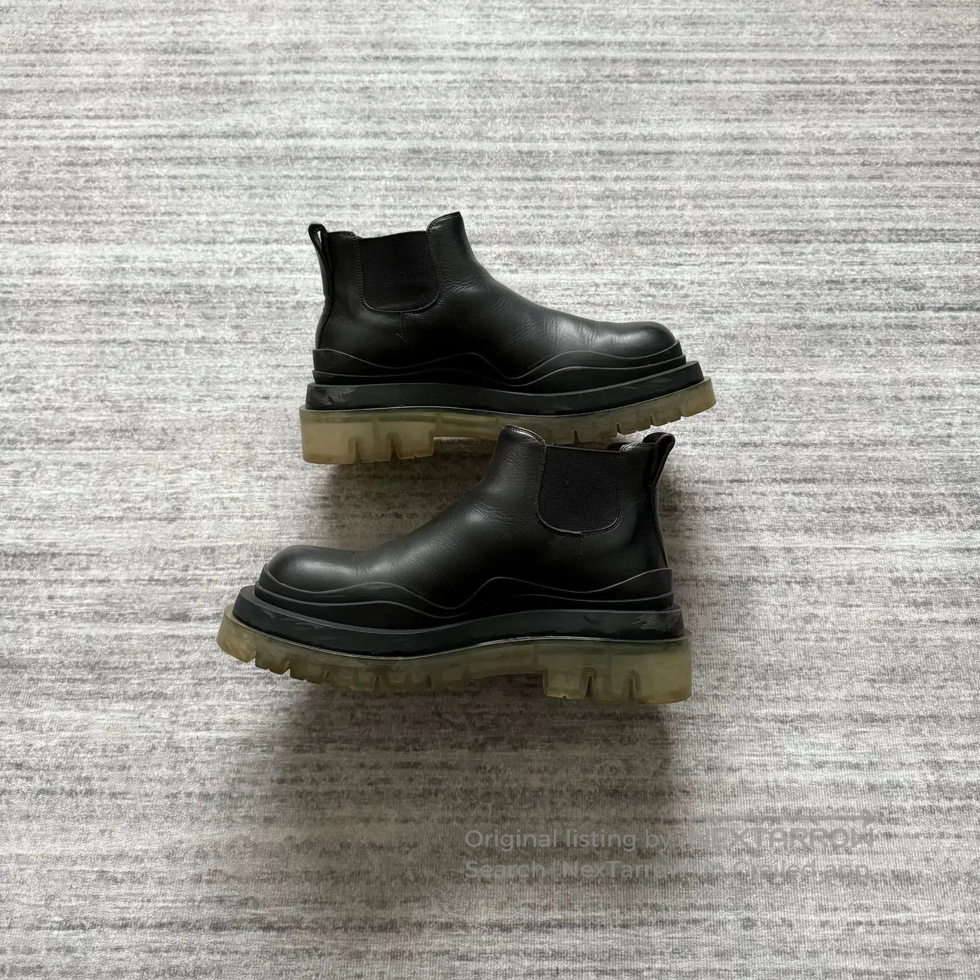 Bottega Veneta Bottega Veneta Black Platform Ankle Boots. Size US 5 / IT 35 - 3 Thumbnail