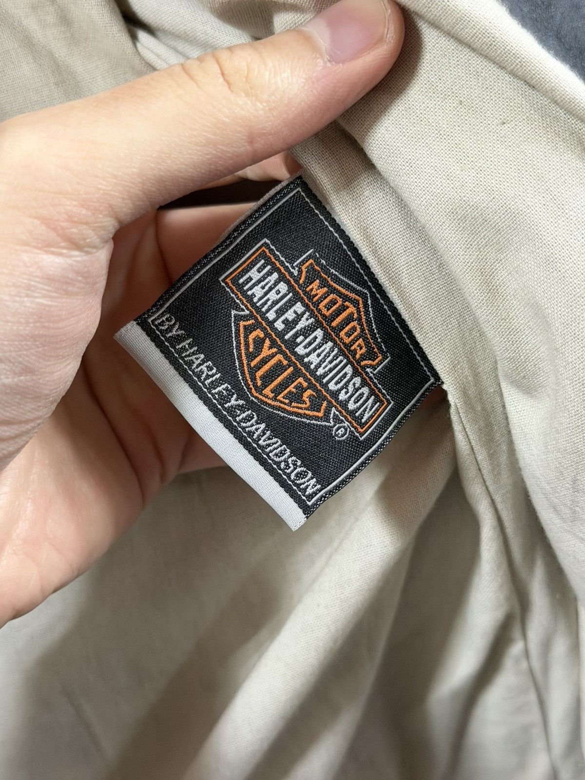 Harley Davidson Vintage Harley-Davidson Leather Jacket Big Embroidered Logo Size US XXL / EU 58 / 5 - 6 Thumbnail