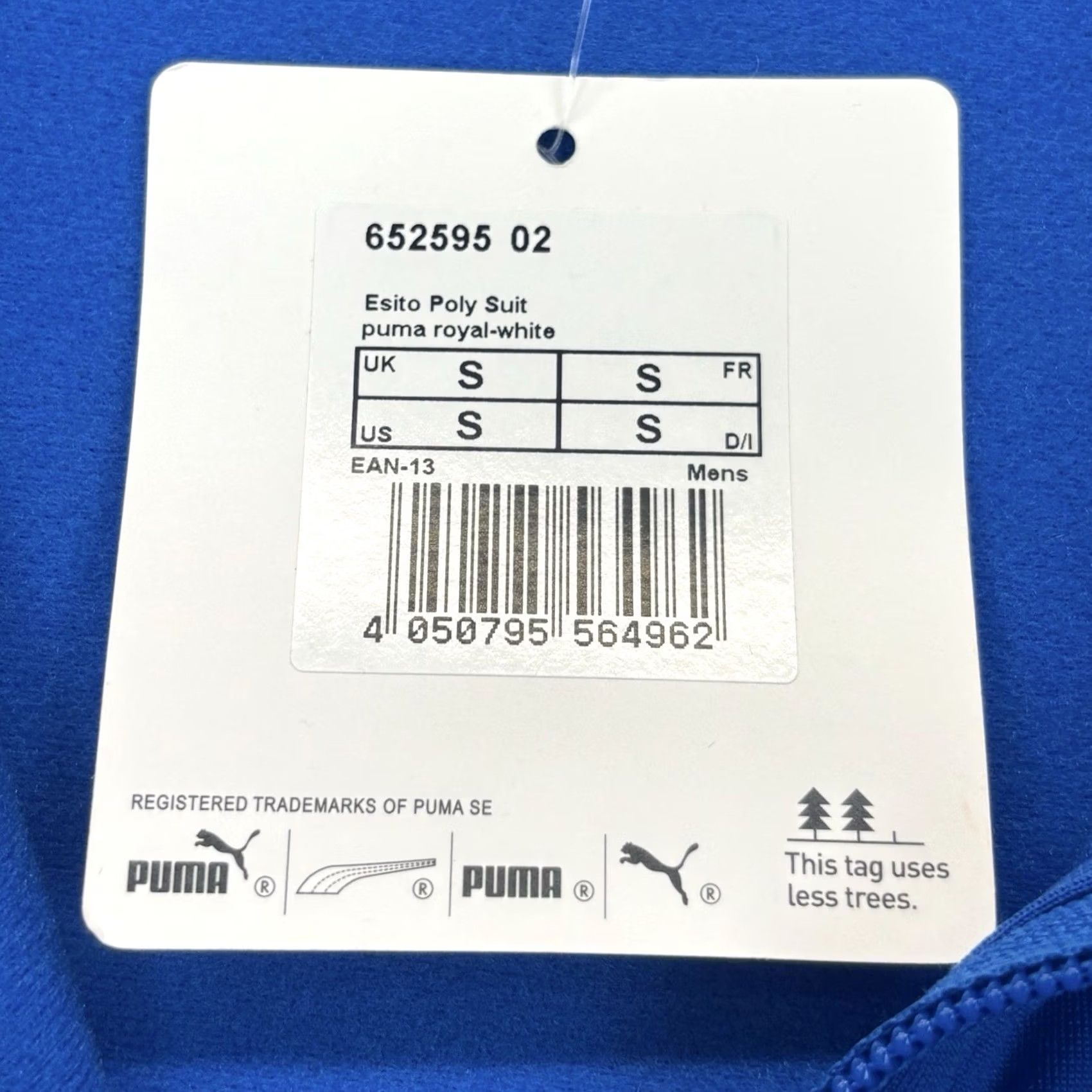 Puma PUMA Track Jacket Small Mens Esito Royal Blue White Zip Up BNWT Size US S / EU 44-46 / 1 - 5 Thumbnail