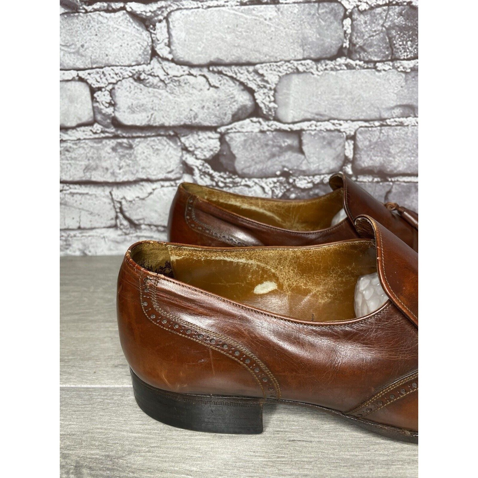 Bally Bally Satolas Brown Leather Wingtip Tassel Loafer Dress Shoe Size US 10 / EU 43 - 16 Thumbnail
