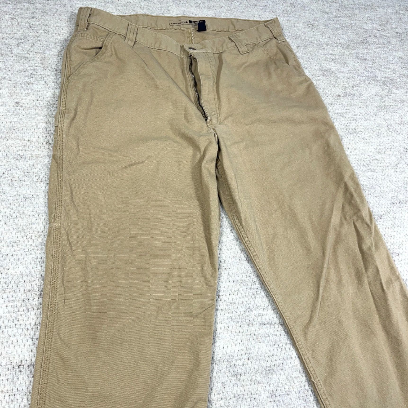 Carhartt Carhartt Relaxed Fit Pants Men 38x34 Brown Straight Duck Canvas Rugged Flex Work Size US 38 / EU 54 - 3 Thumbnail