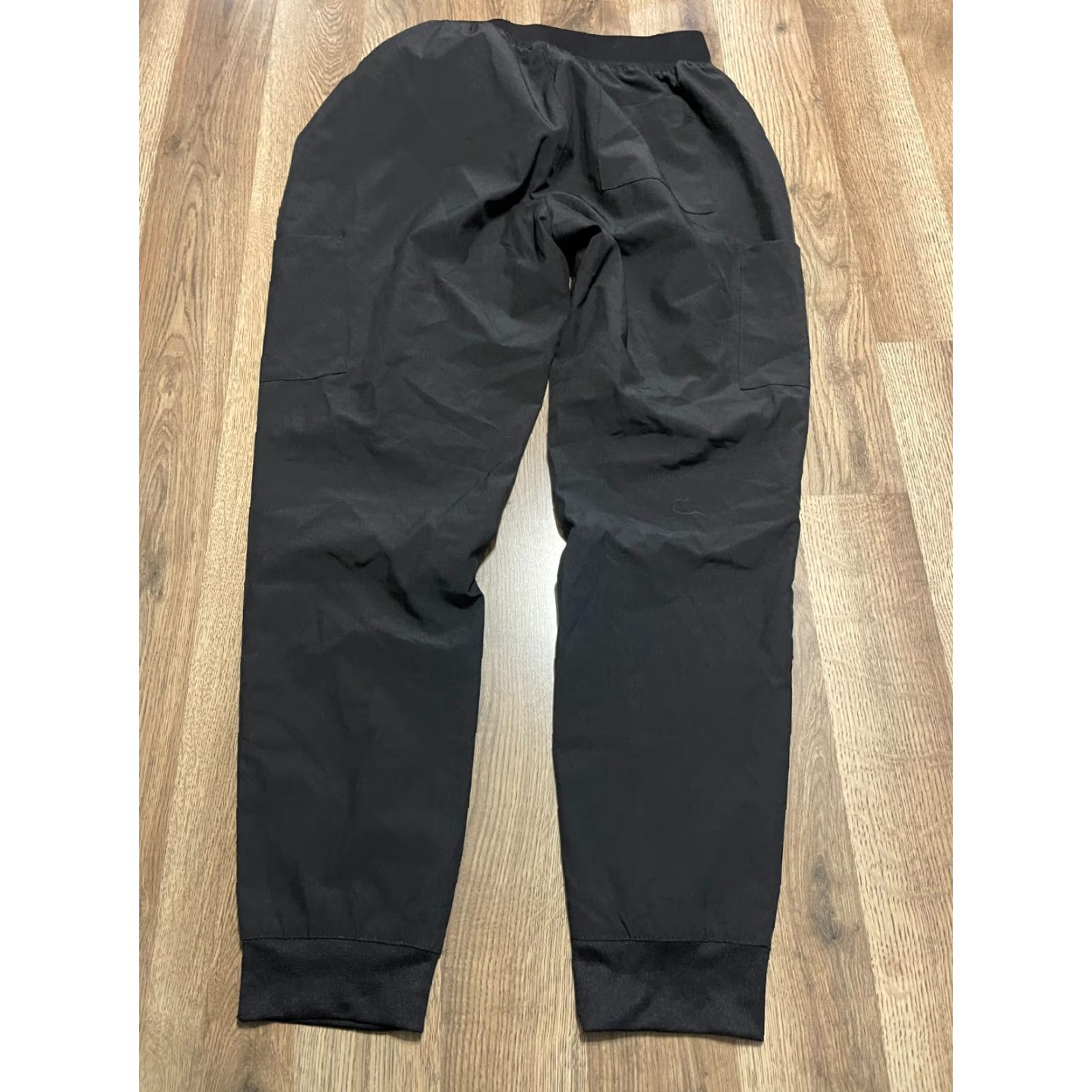 Vintage Pandamed Pants Women's Size Large Black Scrub Pants Pull On Size 36" / US 14 / IT 50 - 2 Thumbnail
