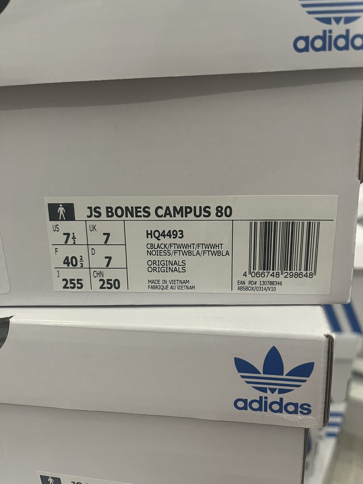 Adidas × Jeremy Scott Adidas Campus 80s Jeremy Scott Bones Black 40.5 EU Size US 7.5 / EU 40-41 - 10 Thumbnail