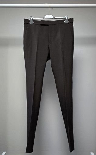 Tom Ford o1sm1stk0824 Wool Mohair Hopsack Cooper Pant in Dark Brown Size US 34 / EU 50 - 1 Thumbnail