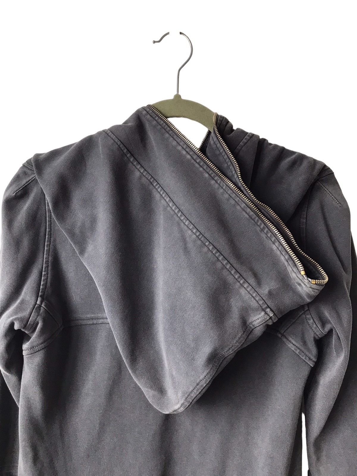 Ilaria Nistri ILARIA NISTRI Gray Fade Full Zipped Long Sweatshirt Hoodies Size S / US 4 / IT 40 - 10 Thumbnail