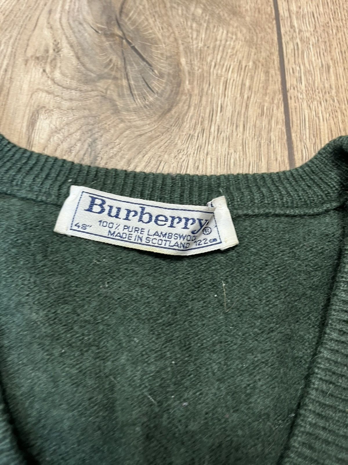 Burberry × Vintage Vintage Berberry multiple colour 100% wool rare sweater Size US L / EU 52-54 / 3 - 4 Thumbnail