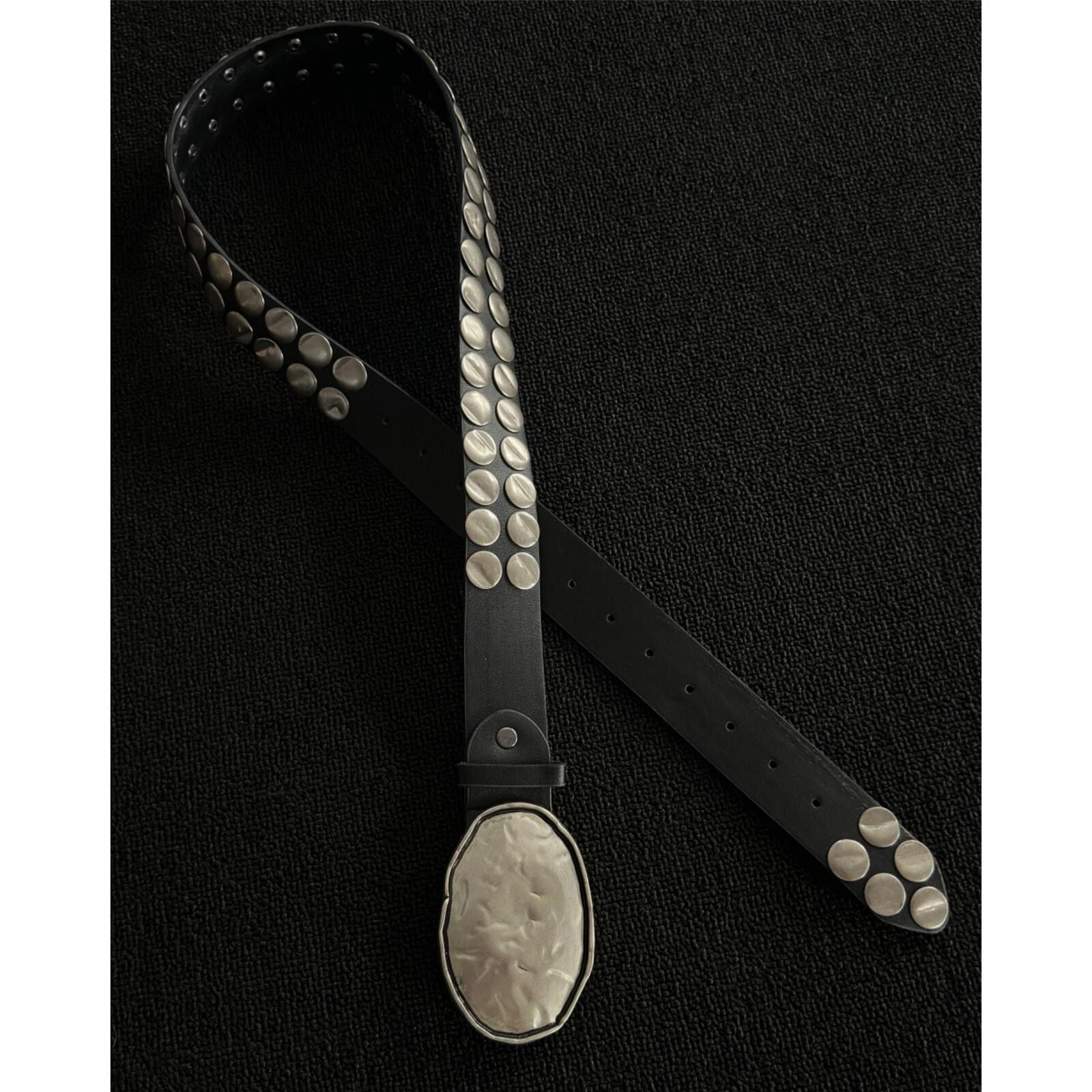 Other Oval Cameo Hardware Belt | Dark Decorative Buckle Street Size ONE SIZE - 6 Thumbnail