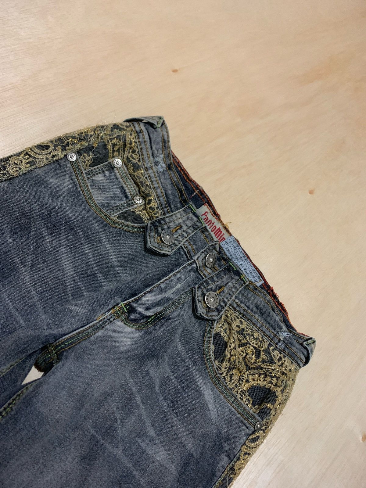 20471120 × Japanese Brand × Vintage Vintage Pantomime Gothic Jeans Size 26" / US 2 / IT 38 - 6 Thumbnail