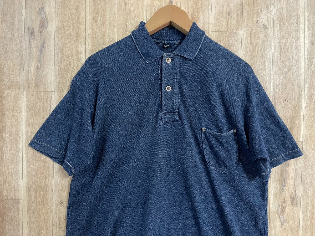 45rpm × Indigo × Japanese Brand 45RPM Deep Indigo Polo Shirt L Made in Japan 🇯🇵 Size US L / EU 52-54 / 3 - 2 Thumbnail
