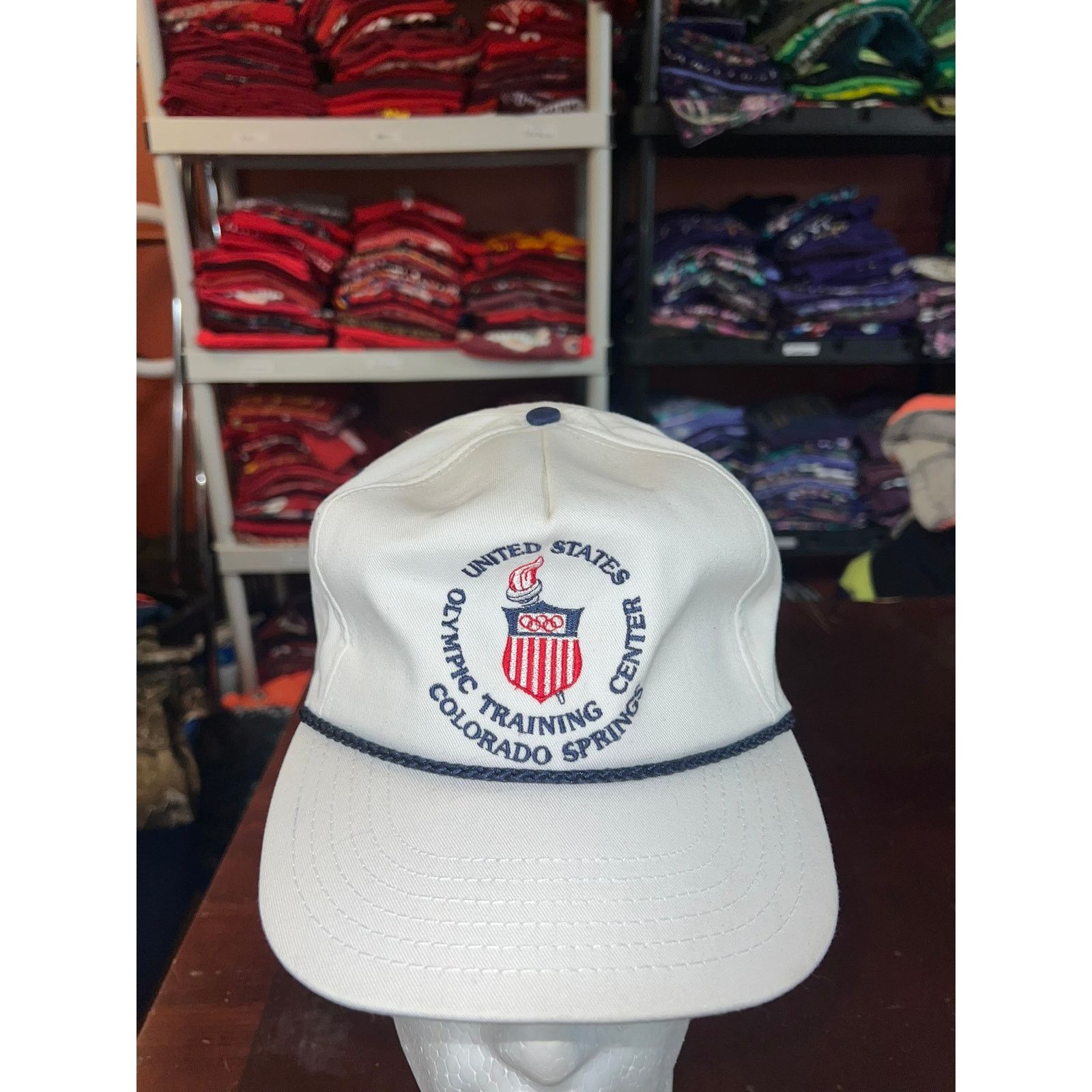 Vintage Vintage US Olympics Hat Roper Olympic Training Center VTG Size ONE SIZE - 2 Thumbnail