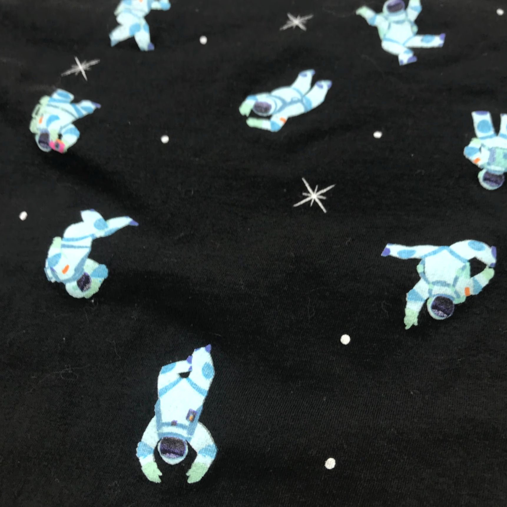 Univibe Univibe Astronaut Shirt Adult Medium Black NASA Outerspace Space Walk Stars Mens Size US M / EU 48-50 / 2 - 3 Thumbnail
