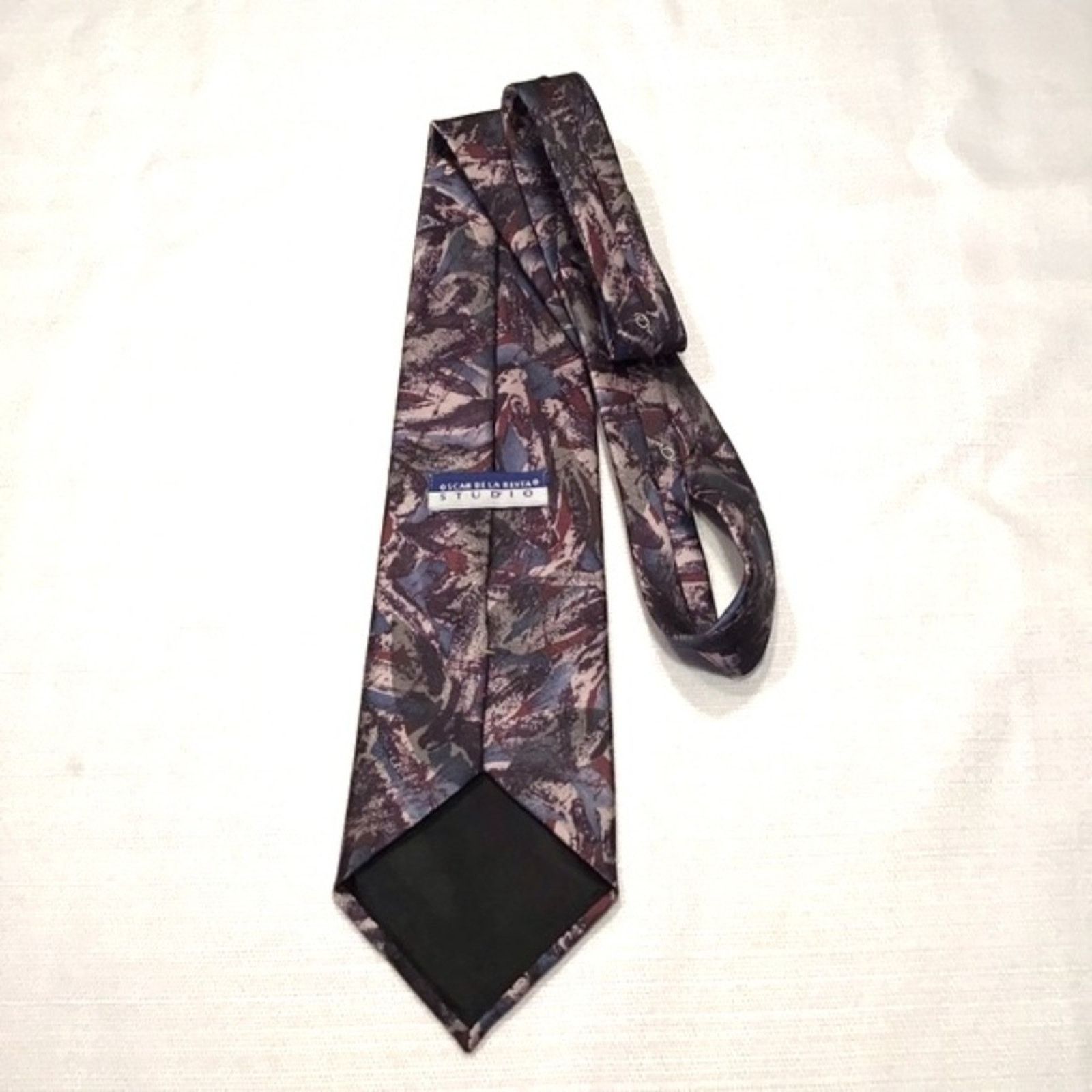 Oscar De La Renta Oscar de la Renta Studio Vtg Signature Tie Size ONE SIZE - 3 Thumbnail