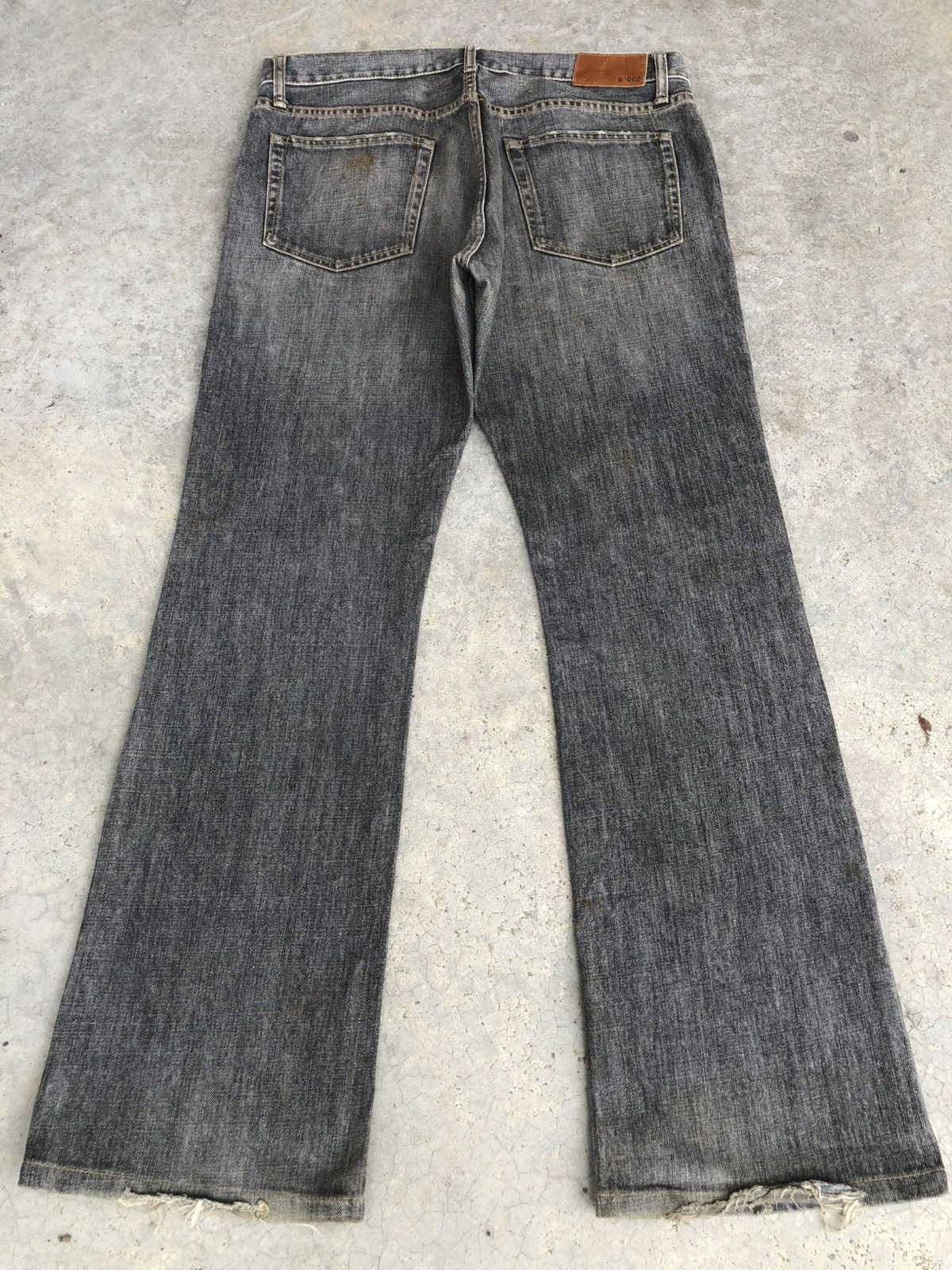 Flared Uniqlo Bootcut Jeans Distressed Jeans