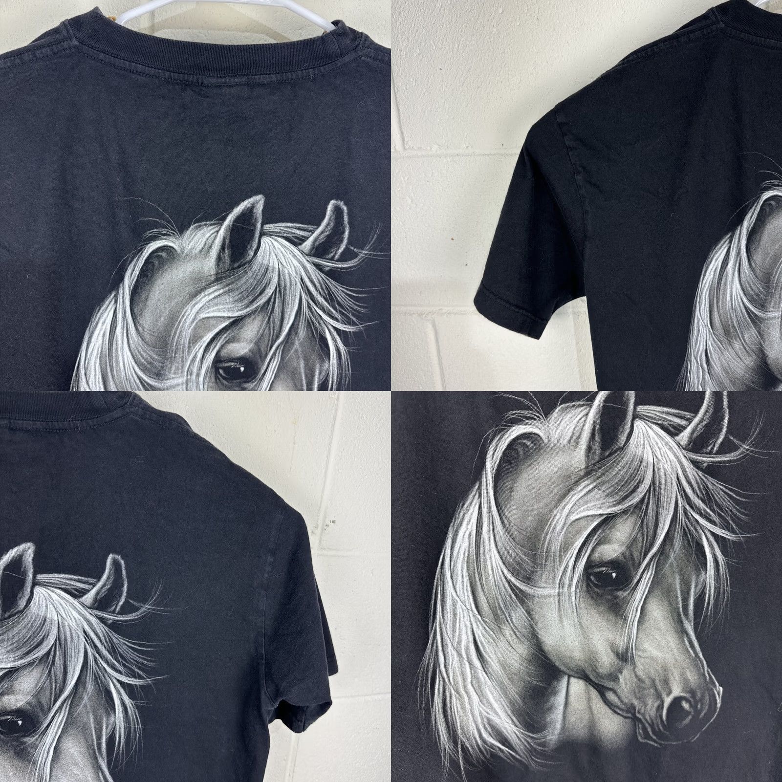 Vintage VINTAGE Hero Buff Horse Animal Nature Wildlife Graphic T Shirt XXL Double Sided Men Size US XXL / EU 58 / 5 - 9 Thumbnail
