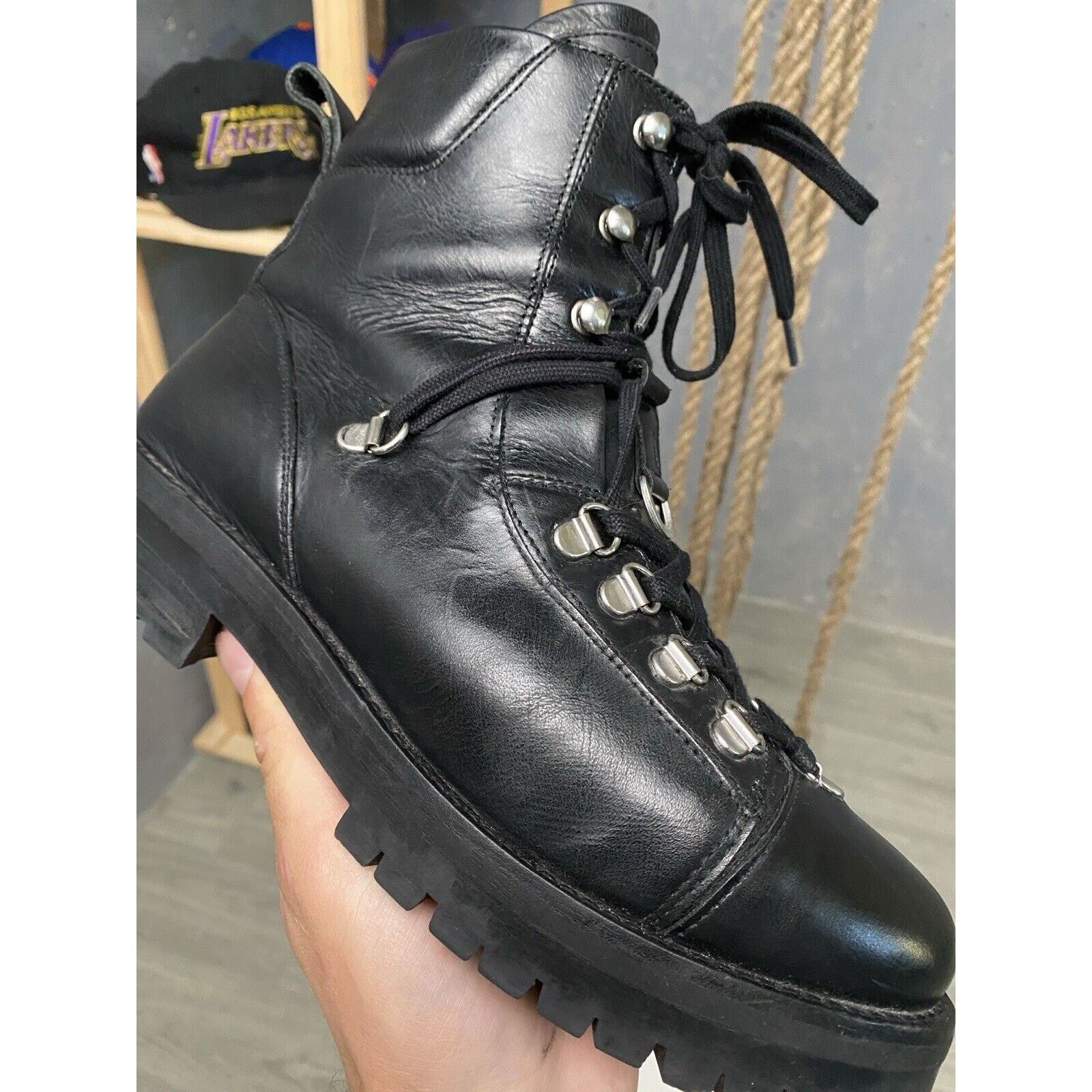Allsaints AllSaints Franka Leather combat biker Y2K Boots Size US 8 Size US 8 / IT 38 - 5 Thumbnail