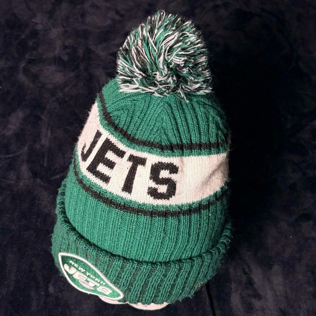 New Era Green New York Jets Men's Beanie Size ONE SIZE - 3 Thumbnail
