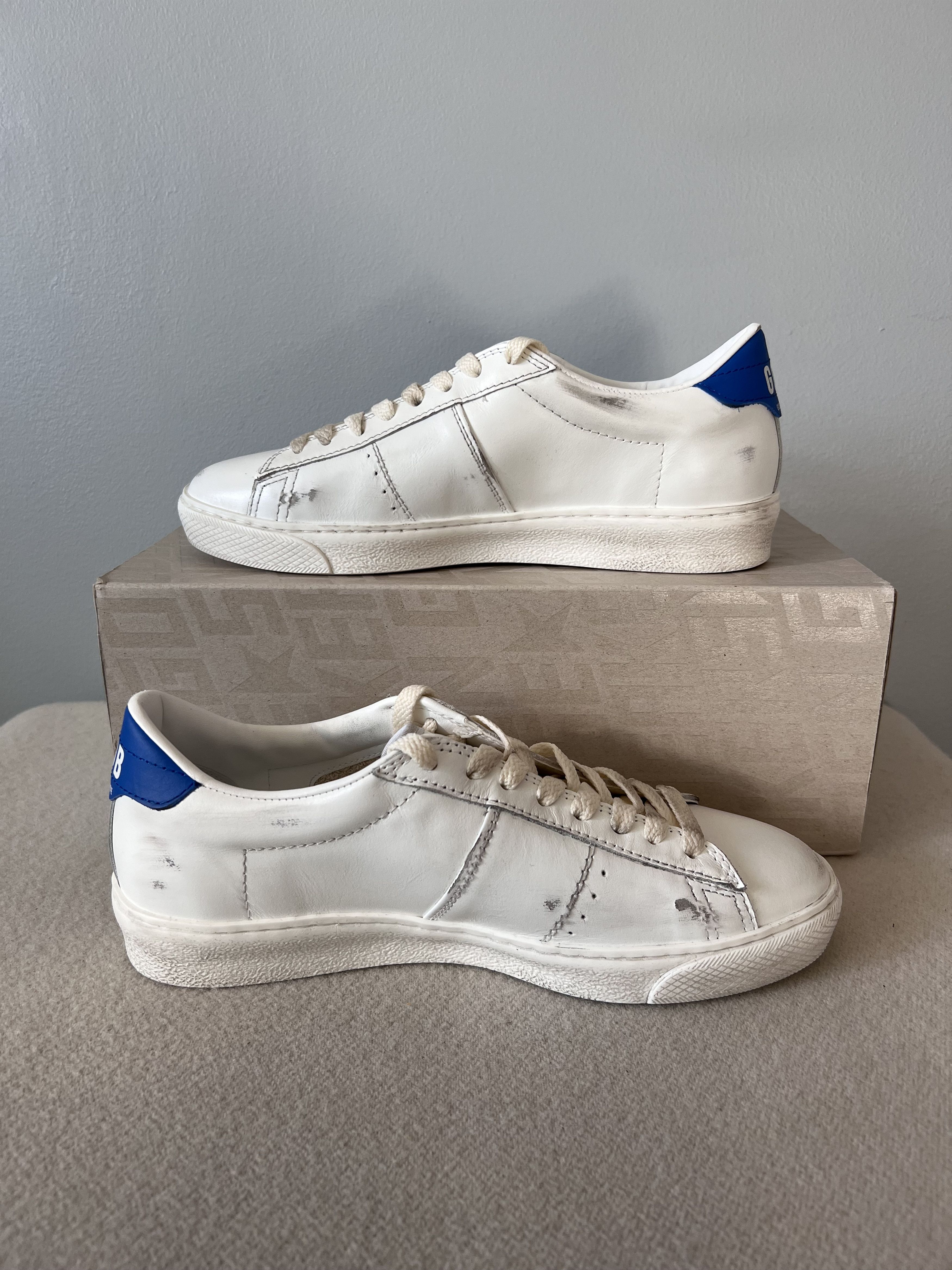 Golden Goose Golden Goose Matchstar Sneaker in White Leather Size US 9 / IT 39 - 3 Thumbnail