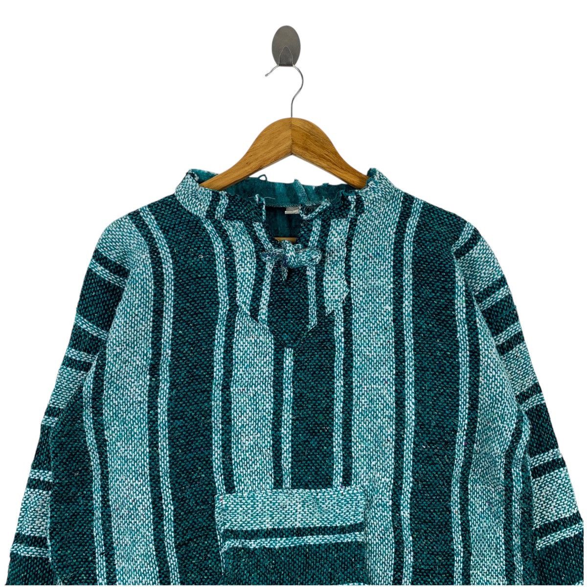 Native Vintage MEXICAN Poncho Baja Hoodie Pullover Jumper Size US L / EU 52-54 / 3 - 3 Thumbnail