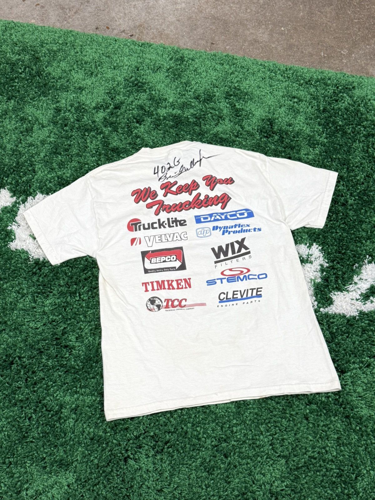 Vintage Vintage Houston Texas Truck Parts Nascar Race Tee White TX Size US M / EU 48-50 / 2 - 5 Thumbnail