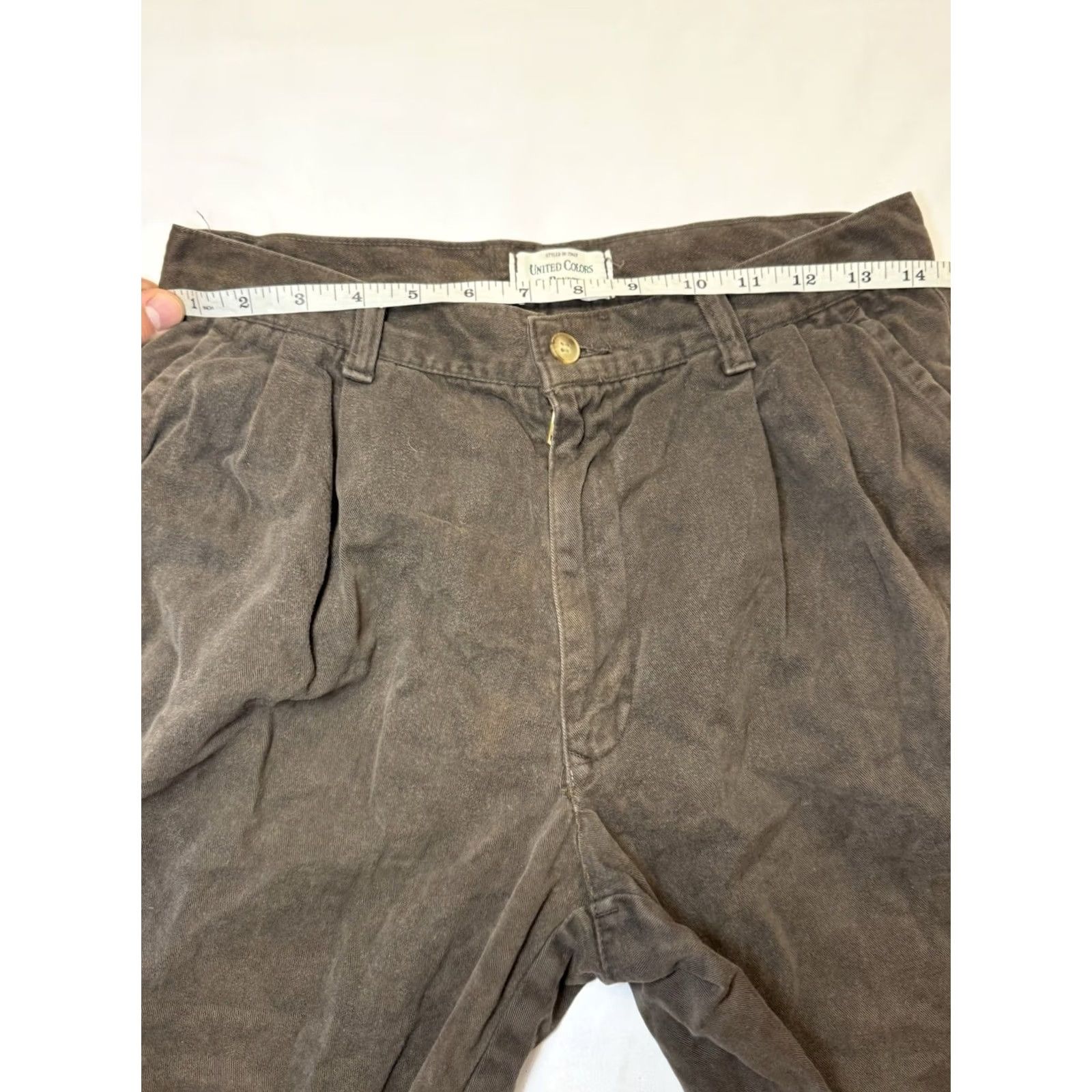 United Colors Of Benetton United Colors Of Benetton Chino Pants Cotton Mens 29x31 Brown Shirt? Size US 29 - 6 Thumbnail