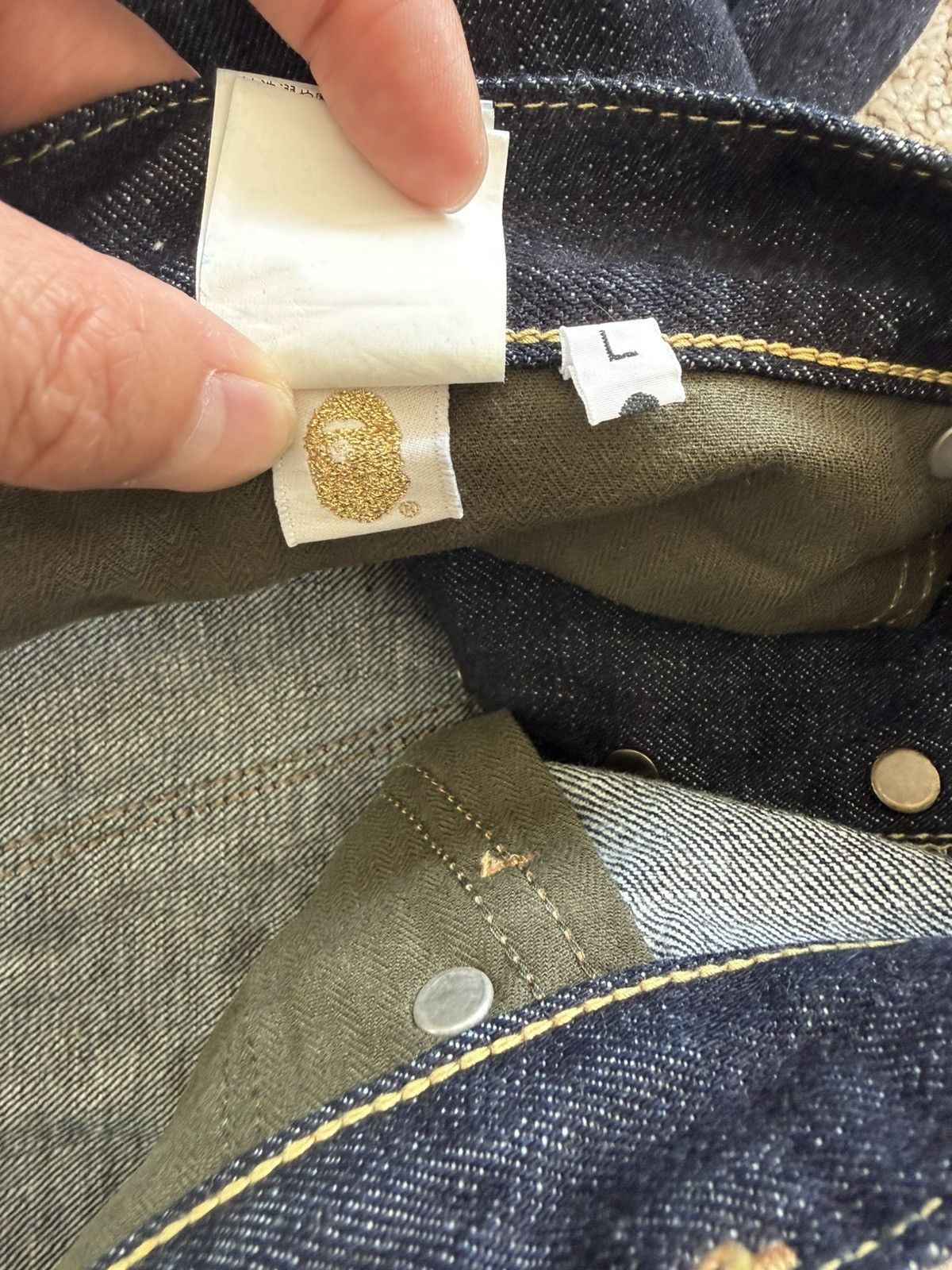 Bape Bape Denim Shorts Size US 32 / EU 48 - 4 Thumbnail