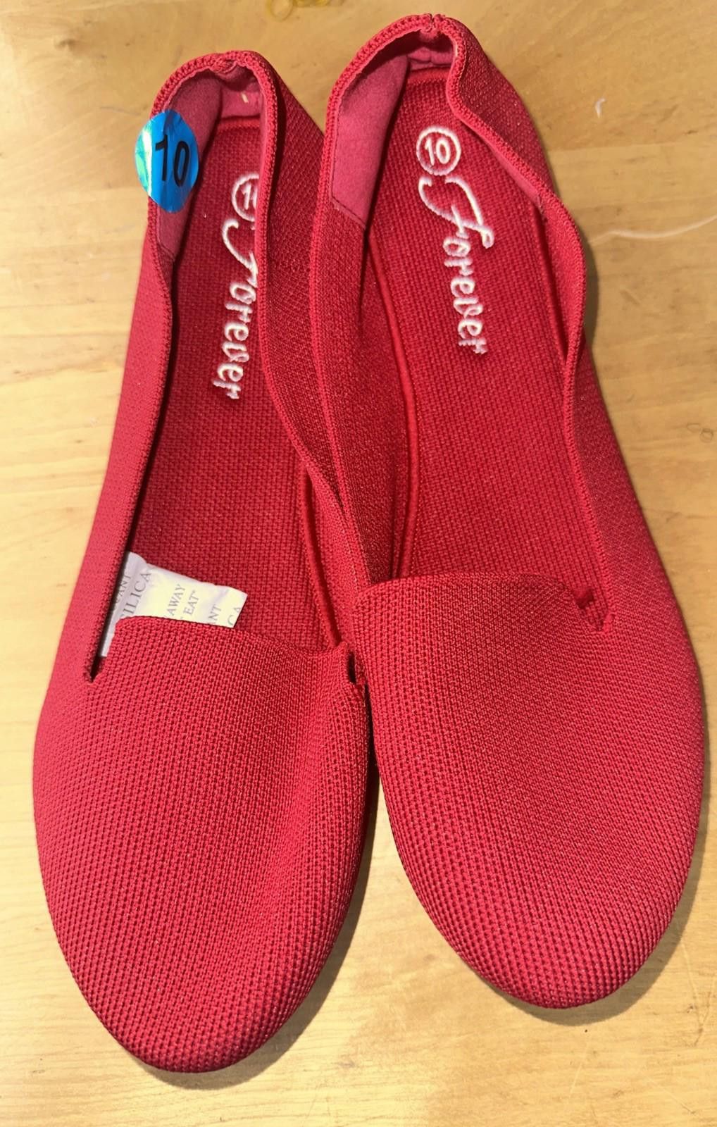 Other Forever Red Knit Ballet Flat Women's Size 10 Preppy Academia Size US 10 / IT 40 - 1 Thumbnail