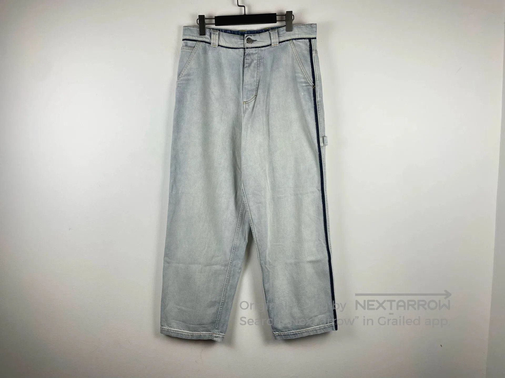 Maison Margiela Maison Margiela Washed Denim Wide-Leg Pants. Size US 31 - 1 Thumbnail